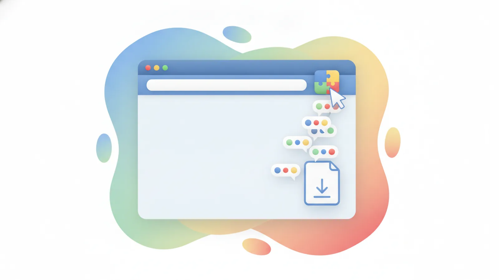Chrome extension exporting social media comments to a file in one click
